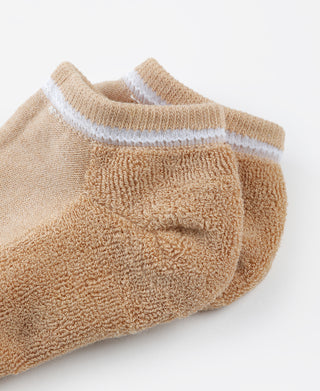 Colored Cotton Low Cut Socks - Apricot