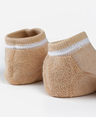 Colored Cotton Low Cut Socks - Apricot