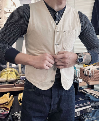 Cotton Jacquard Work Vest