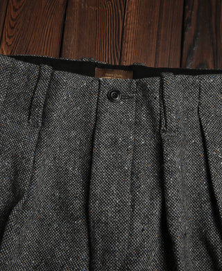 1940s Hollywood Waistband Coloured Speckle Tweed Trousers