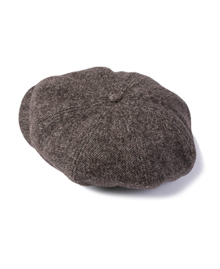 Old Time Herringbone Wool Newsboy Cap