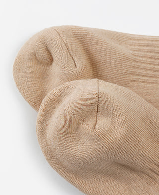 Colored Cotton Low Cut Socks - Apricot