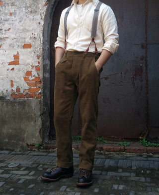 1920s 12 oz Corduroy Farmer Work Trousers