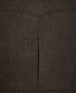 Half Norfolk Brown Tweed Jacket